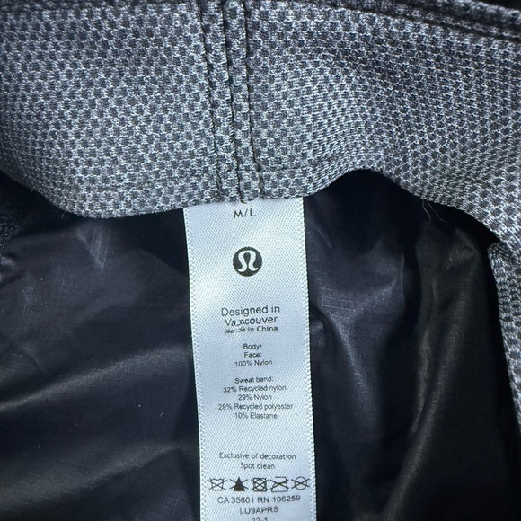 Lululemon Patch Logo Black Bucket Hat M/L - Picture 7 of 8